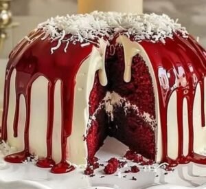 Red Velvet Cheesecake Bundt Cake
