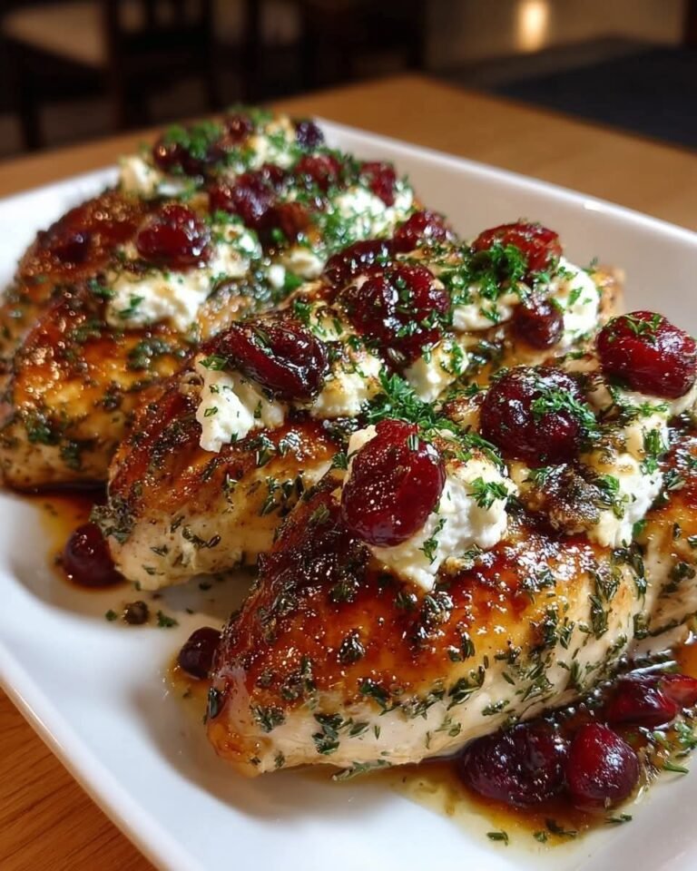Honey Cranberry Chicken Bake with Ricotta Cheese