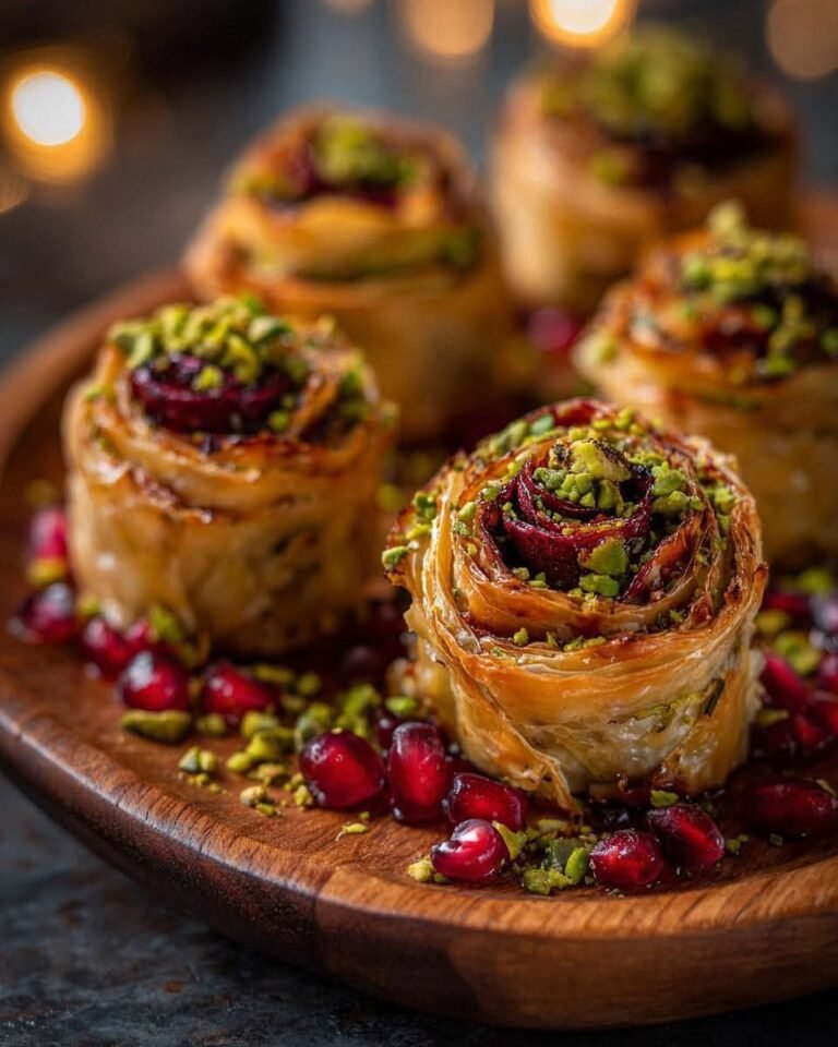 Cranberry Pistachio Phyllo Roses