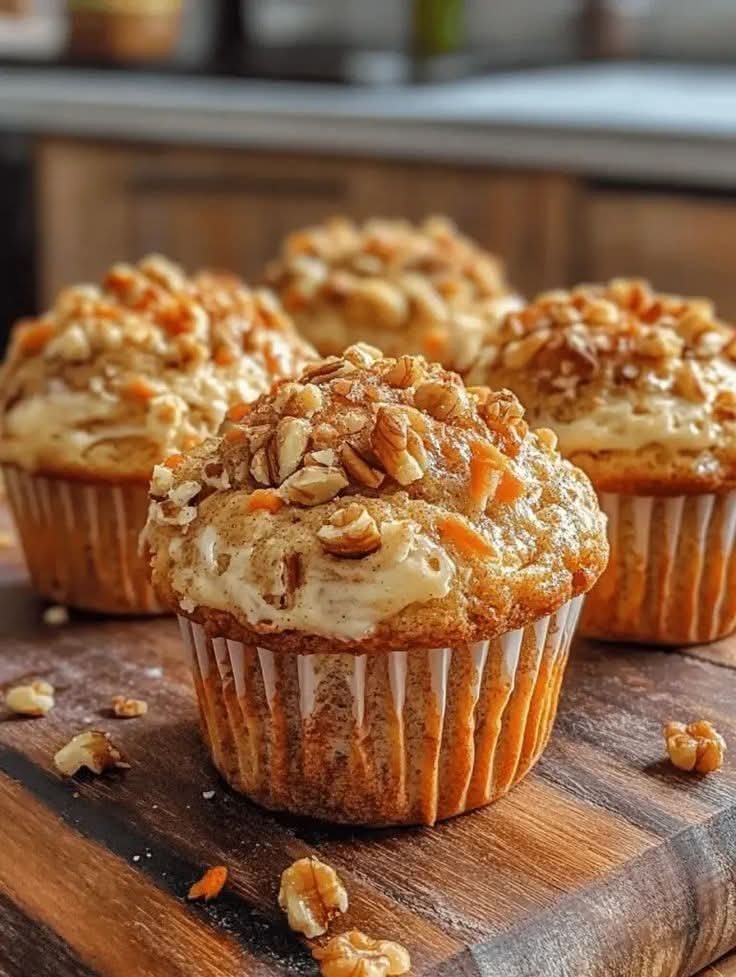 Yoghurt Carrot Cake Muffins