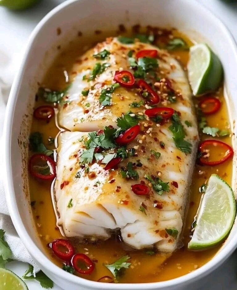 Exotic Steamed Fish with Ginger and Lime