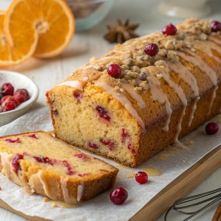 Moist Orange Cranberry Cake